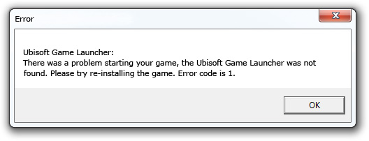 Скачать ubisoft game launcher для assassins creed 1 код ошибки 1
